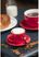 Olympia espresso schotel rood | GK085 7