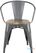 Bolero HZ805 Bistro Curve Armstoelen met Houten Zitting Donkergrijs (4 stuks) 2