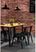Bolero HZ810 Bistro Eettafel met Mangohouten Lattenblad en Zwarte Poot 1200mm 8