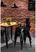 Bolero HZ810 Bistro Eettafel met Mangohouten Lattenblad en Zwarte Poot 1200mm 10