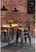 Bolero HZ811 Bistro Eettafel met Lattenblad van Mangohout en Donkergrijze Poot 1200mm 7
