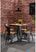 Bolero HZ813 Bistro Eettafel met Lattenblad van Mangohout en Donkergrijze Poot 650mm 7