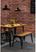 Bolero HZ816 Bistro Bank met Latten van Mangohout Zwart 850 mm (2 stuks) 6