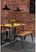 Bolero HZ817 Bistro Bank met Mangohouten Latten en Donkergrijze Poten 850mm (2 stuks) 6