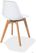 Essentials Keeve Stoel Wit , Berkenhouten Frame en Kunststof Zitting, 47x53x83cm (LxBxH), 505F01SW 2