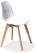 Essentials Keeve Stoel Wit , Berkenhouten Frame en Kunststof Zitting, 47x53x83cm (LxBxH), 505F01SW 3