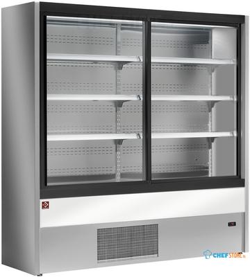 Diamond Gekoeld Wandmeubel, Geventileerd met Glazen Schuifdeuren - GRIJS/WIT - PD20/A7-R2C 1