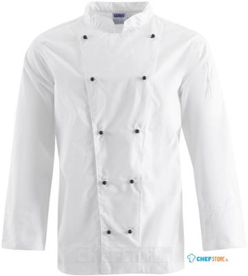 Whites Chicago unisex koksbuis lange mouw wit M | DL710-M
