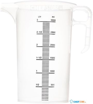 Polypropyleen Maatbeker 3l, Pro-Measures FD328