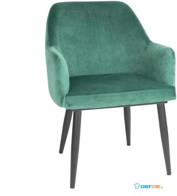 Bolero Lia Velvet Stoelen Donkergroen (2 Stuks) - Bolero FX070