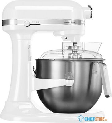 Planetaire MIXER 6.9L | Hoogte verstelbare kom | HEAVY DUTY | Wit | KitchenAid 5KSM7591XEWH | Emga 1