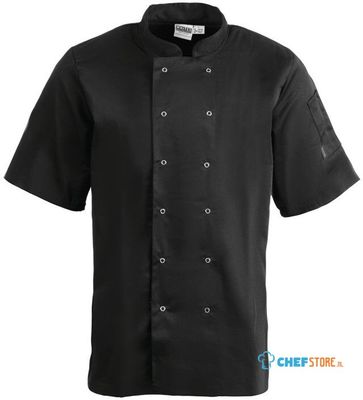 Chefstore.nl A439-4XL Whites Vegas koksbuis korte mouw zwart