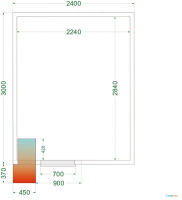 Koelruimte (Compleet met Monoblock) - CRPF2430