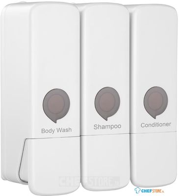 Jantex JB778 drievoudige douchedispenser wit