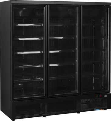 Zwarte Displayvriezer met Instelbare Planken - ATOM MAXI F3DBB