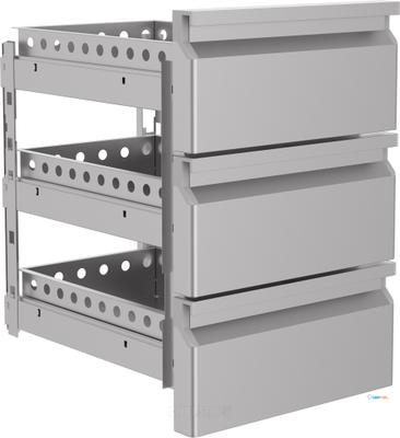 Ladenset | 3 lades (1/3) | Pro Line | Soft closing | Combisteel 7489.0523 1