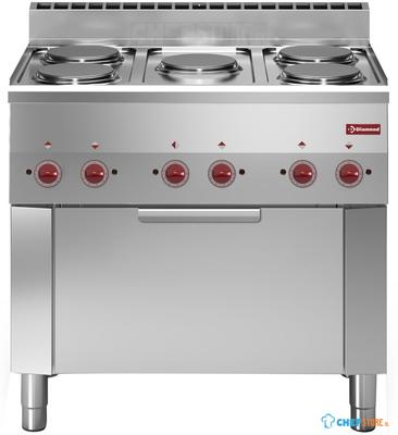 Fornuis 5 Kookplaten En Elektrische Convectie-Oven GN 1/1 - Diamond E60/5PFV9-230/3-N 1