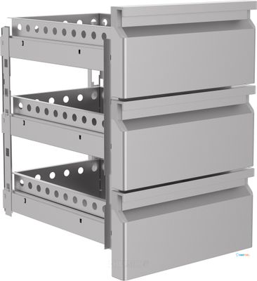 Ladenset | 3 lades (1/3) | Pro Line | Soft closing | Combisteel 7489.0523 1