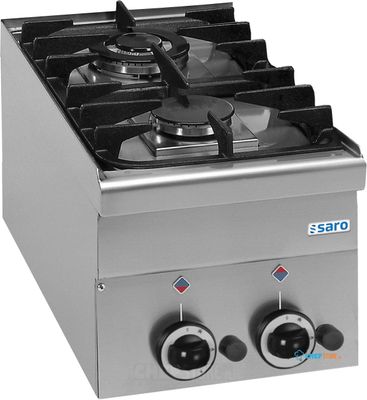 SARO Gasfornuis 2 Branders Tafelmodel 600 Line Model G2S6 - 504-1015