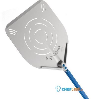 Pizza Shovel "pizza Napoletana", Rectangular, Perforated, 330x330 Mm, L=1860 mm, Mastro Z/GANAP32RF 1