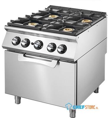 Mastro Gasselector Op Statische Gas Oven Gn 2/1, 4 Branders | VS7080CFG 1