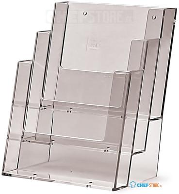 Taymar® Folderhouder Balie/Wand 3x A5 Staand - 3C160