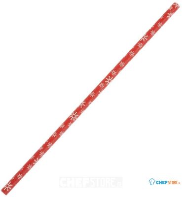 Fiesta Recyclable Fiesta Composteerbare Sneeuwvlok Papieren Rietjes 210mm (verpakking van 250) - HS983