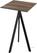 Essentials Infinity Tripod Statafel Zwart Frame + Tropical Wood HPL 70x70 cm - 140041277 1