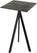 Essentials Infinity Tripod Statafel Zwart Frame + Galaxy Marble HPL 70x70 cm - 140041577 1