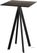 Infinity Statafel Zwart Frame + Riverwashed Wood HPL 70x70 cm - Essentials 120041477