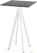 Infinity Statafel Wit Frame + Zwart HPL 70x70 cm - Essentials 120051077