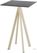 Infinity Statafel Zand Frame + Zwart HPL 70x70 cm - Essentials 120061077