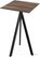 Essentials Infinity Tripod Statafel Zwart Frame + Tropical Wood HPL 70x70 cm - 140041277