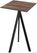 Essentials Infinity Tripod Statafel Zwart Frame + Tropical Wood HPL 70x70 cm - 140041277