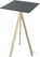 Essentials Infinity Tripod Statafel Zand Frame + Zwart HPL 70x70 cm - 140061077