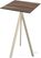 Essentials Infinity Tripod Statafel Zand Frame + Tropical Wood HPL 70x70 cm - 140061277