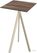 Essentials Infinity Tripod Statafel Zand Frame + Tropical Wood HPL 70x70 cm - 140061277