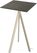 Essentials Infinity Tripod Statafel Zand Frame + Midnight Marble HPL 70x70 cm - 140061677