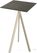 Essentials Infinity Tripod Statafel Zand Frame + Midnight Marble HPL 70x70 cm - 140061677