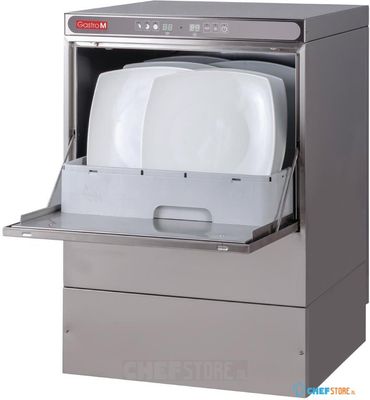 Gastro M vaatwasmachine Maestro 50x50cm 230V met afvoerpomp, zeepdispenser en breaktank |  DK357