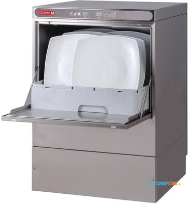 Gastro M vaatwasmachine Maestro 50x50cm 400V met afvoerpomp, zeepdispenser en breaktank | DK358