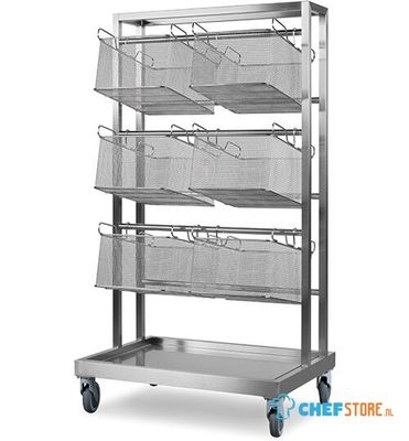 Transport Trolley For Cooking And Frying Baskets - Virtus VSAC00003 1