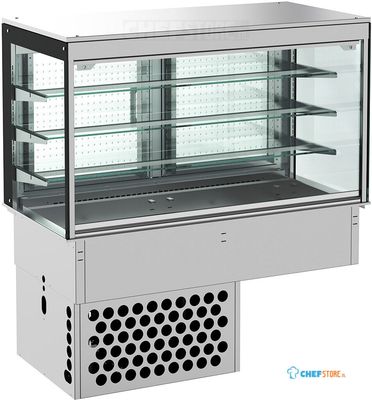 Drop-In Koelvitrine Recht - Gesloten 3/1, CombiSteel 7495.0120
