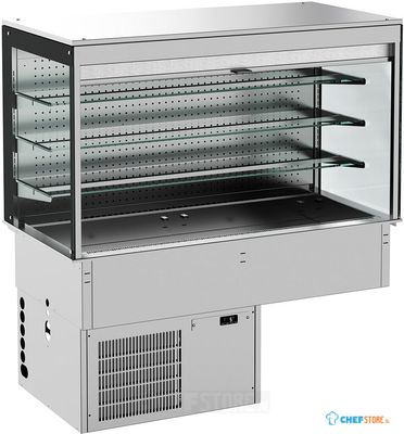 Drop-In Wandmodel Koelvitrine Recht - Roll-Up 3/1, CombiSteel 7495.0165