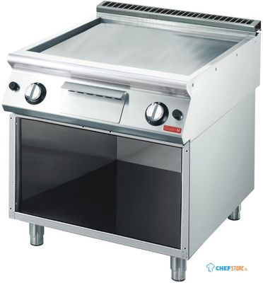 Gastro M gas bakplaat verchroomd 70/80 FTGS-FR | GL937