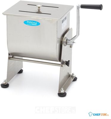 Maxima Vleesmenger 10 L - 7,5 Kg Vlees - Kantelbare Kom - Handmatig - 09368010