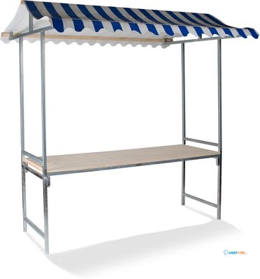 Marktkraam - Professioneel - Blauw/Wit - VEBA MSR10205B