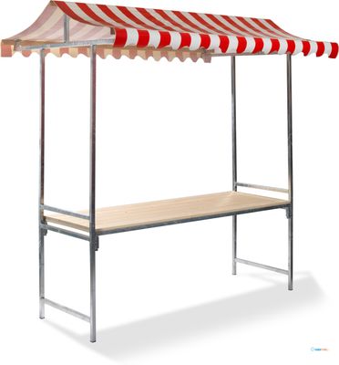 Marktkraam - Professioneel - Rood/Wit - VEBA MSR10205R