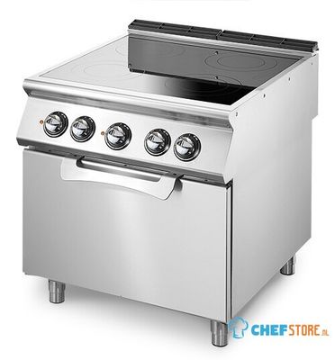 Mastro Ceramische Plaat Op Statische Electrische Oven Gn 2/1, 4 Kookdelen | VS7080CFVE 1