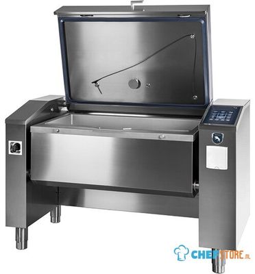 Electric Multifunction Device 150 Liters (3x GN1/1) With Automatic Lifting - Pressure Version - Virtus VSMD151P 1